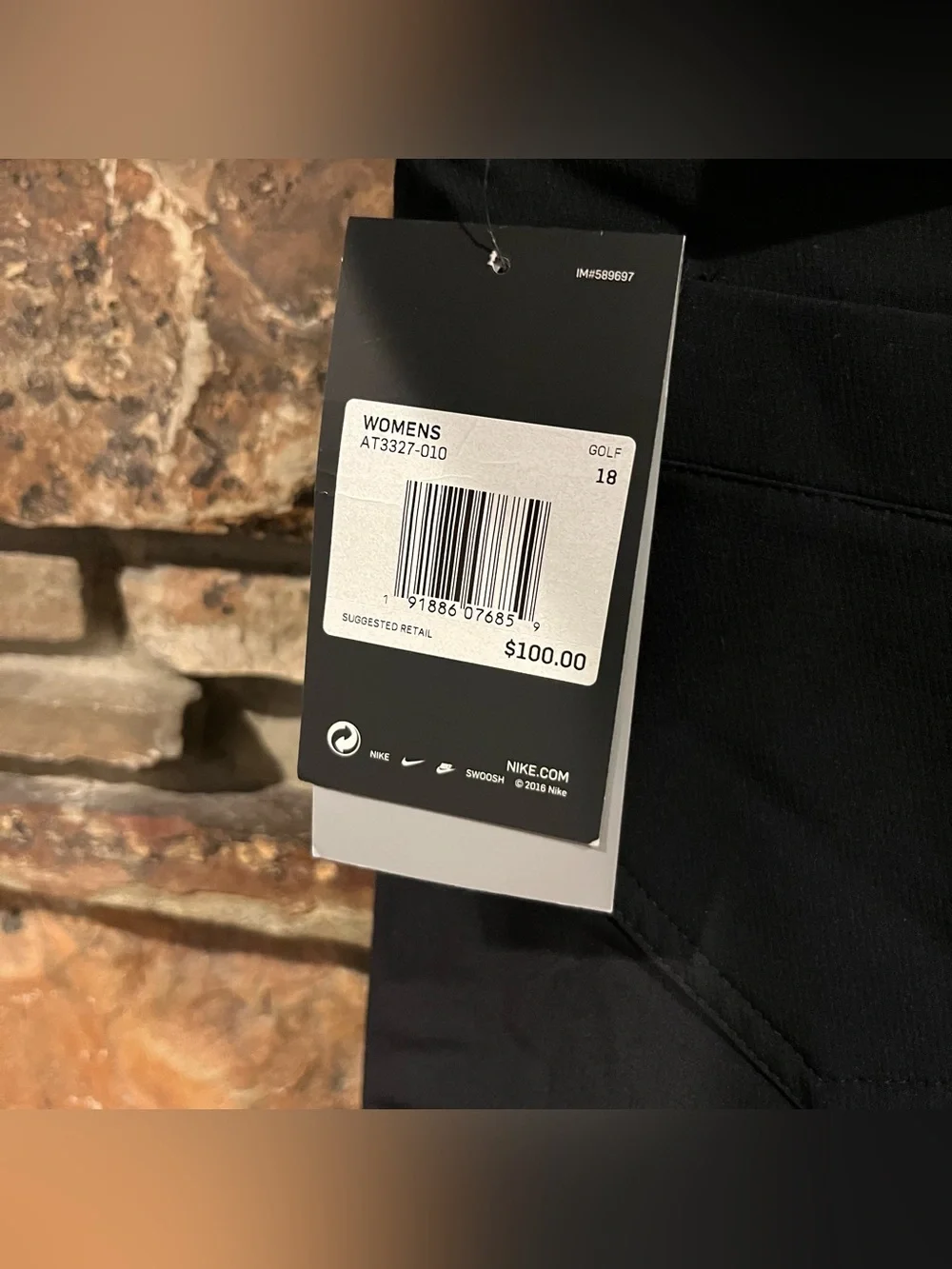 Nike Golf Black Stretch Slim Fit Pants
